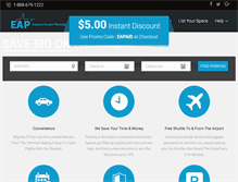 Tablet Screenshot of expressairportparking.com